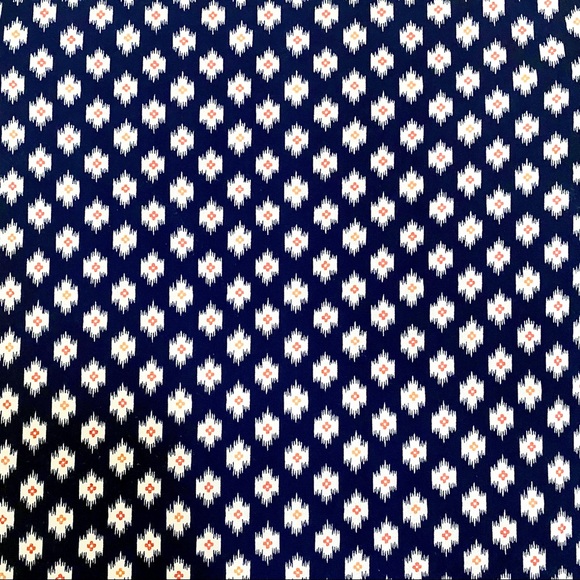 Michael Kors Navy, White, Orange Geometric Dress 💙🤍🧡 - Picture 3 of 7